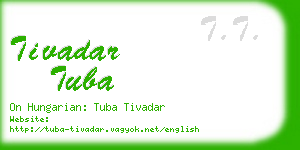 tivadar tuba business card